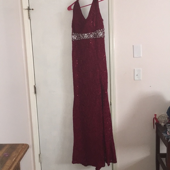 LA Scala Burgundy Dress - Picture 1 of 5